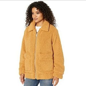 Levi's Sherpa Mid Length Zip Front Teddy Jacket Small